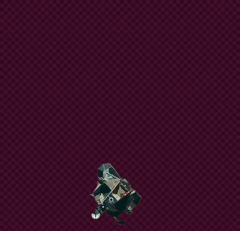 bgbgone cutout — Lunar Module isolated on transparent background.